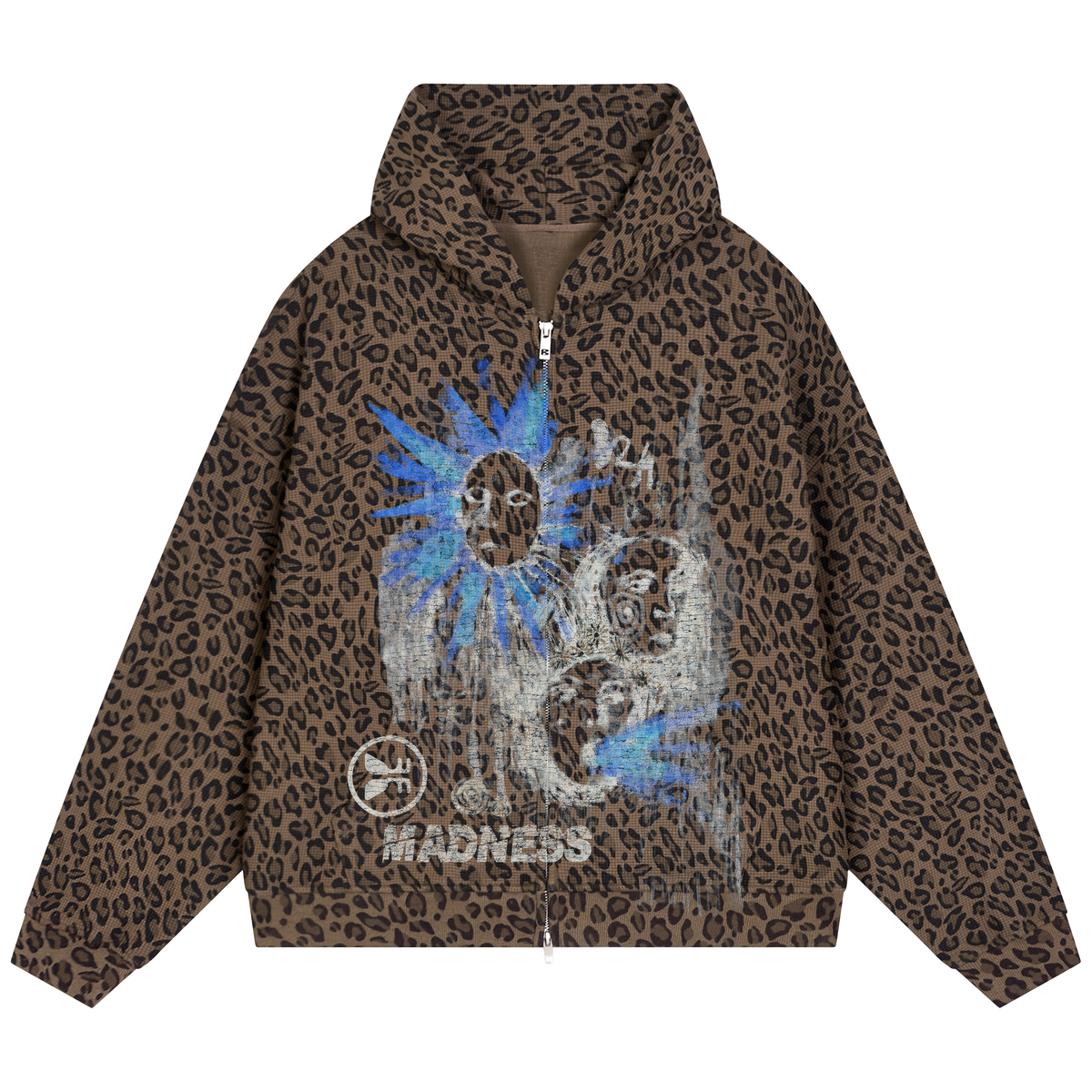 Sunstroke Waffle Zip Up - Cheetah