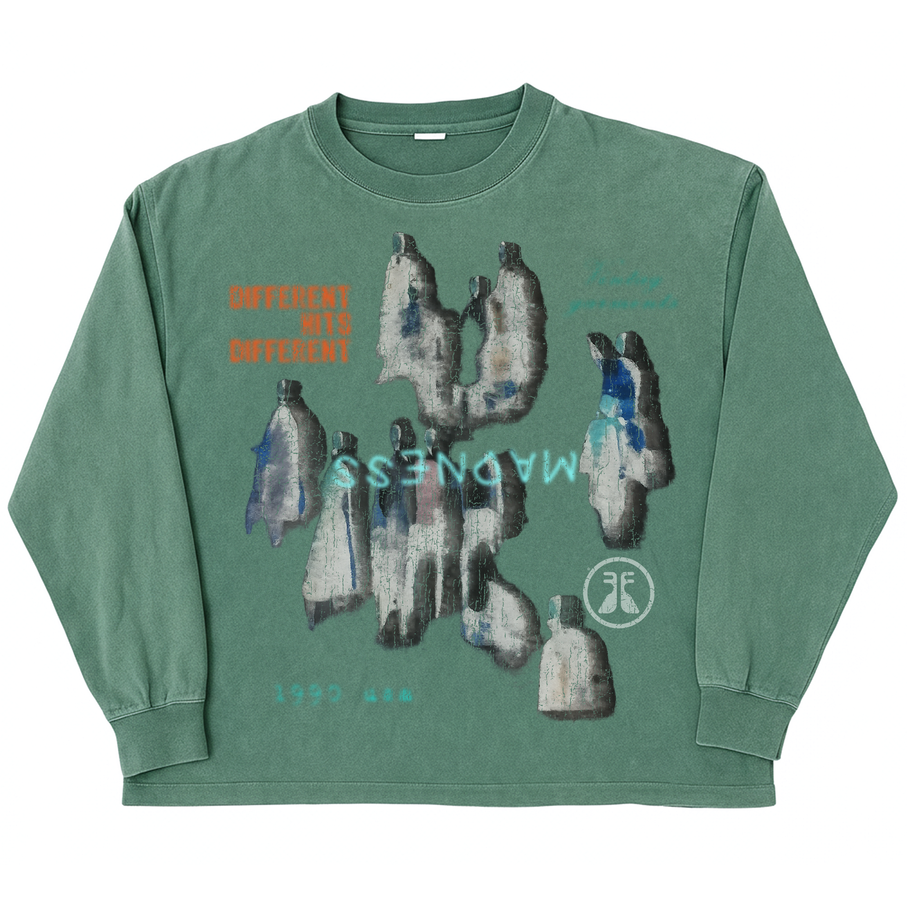 Water Damage L/S Tee - Green