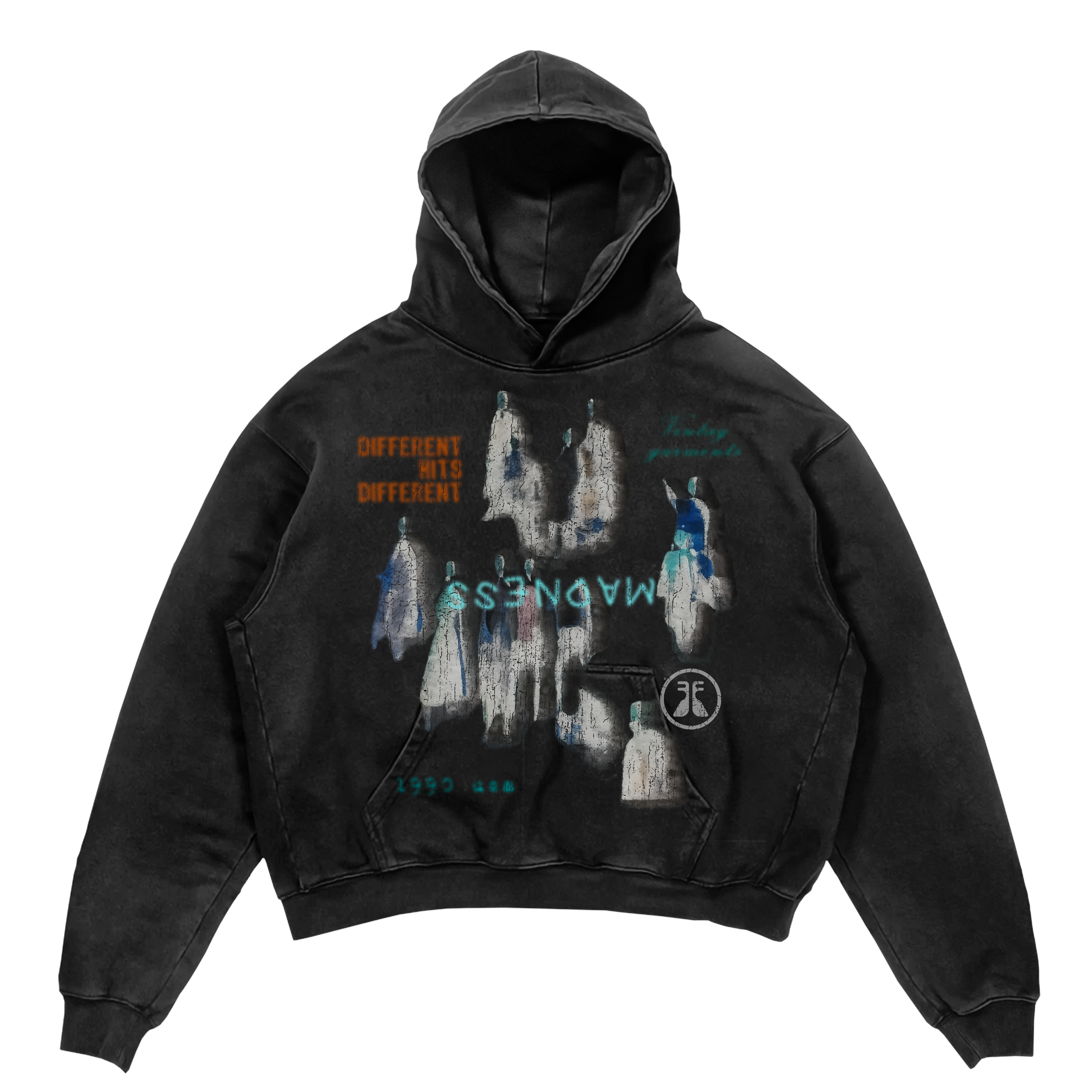 Water Damage Hoodie - Black