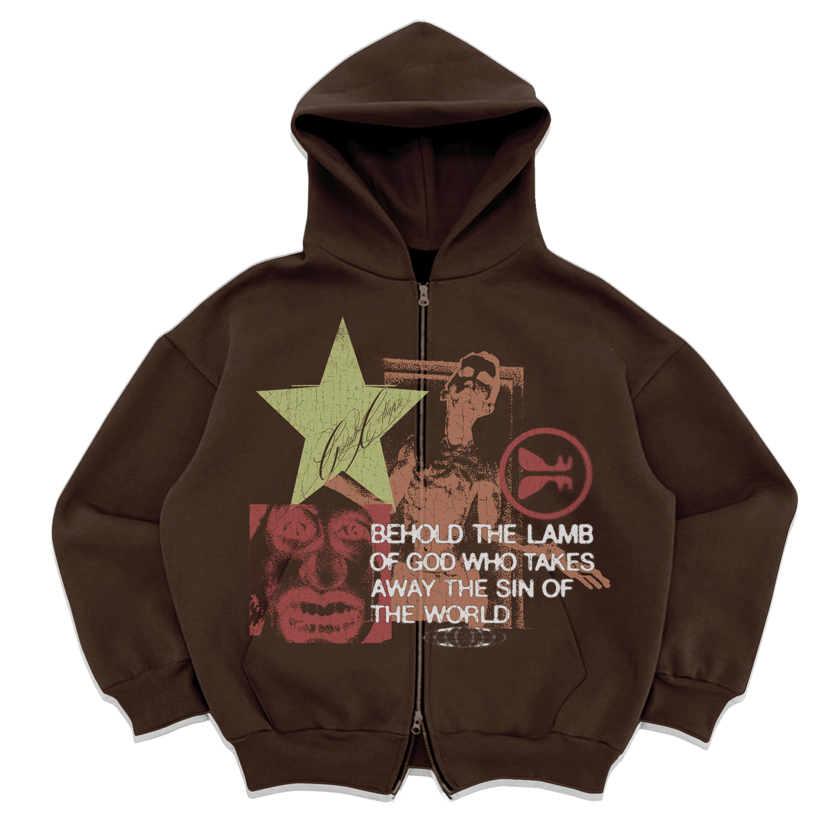 Expression Zip Up - Brown