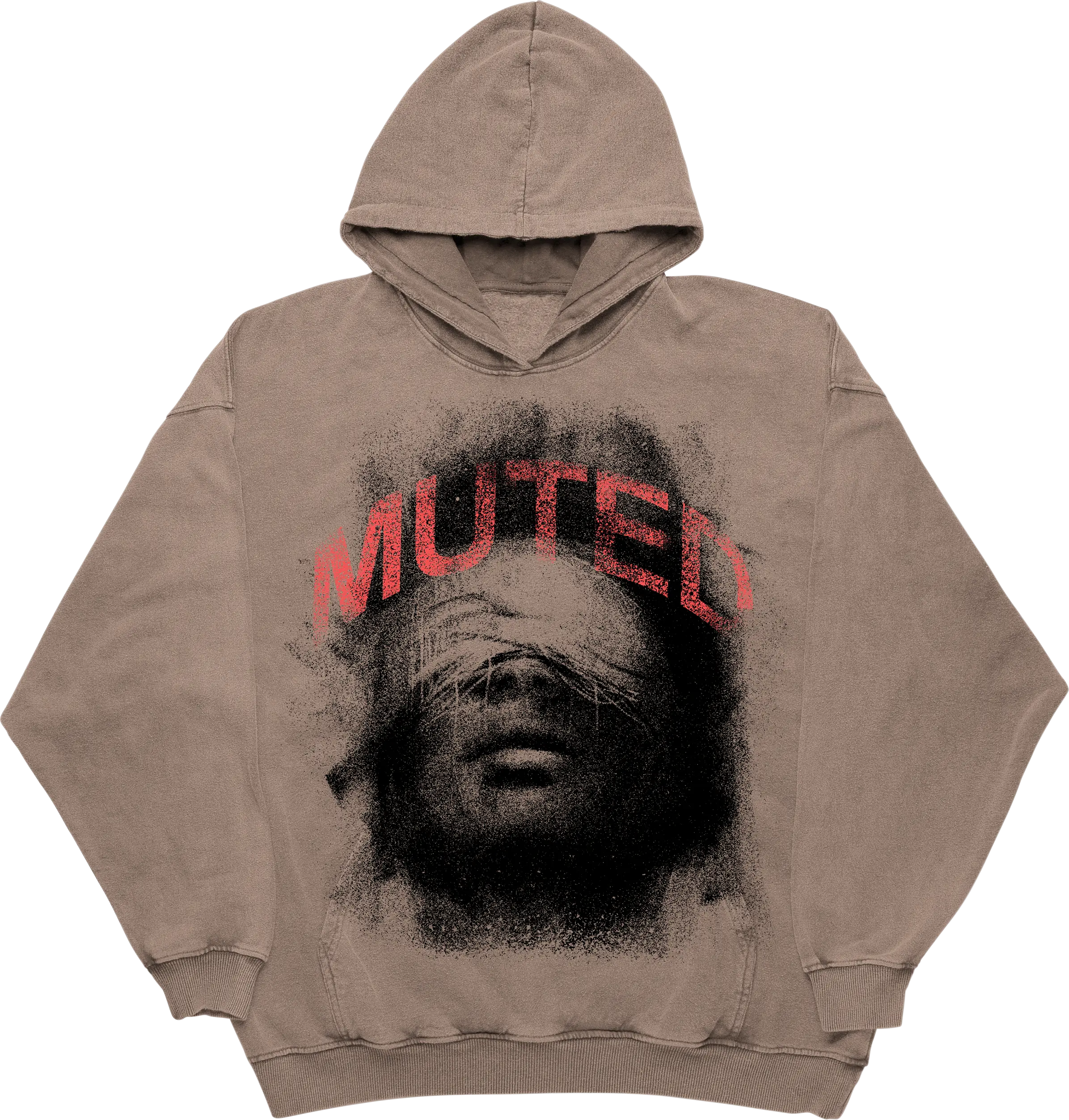 Muted top color hoodie