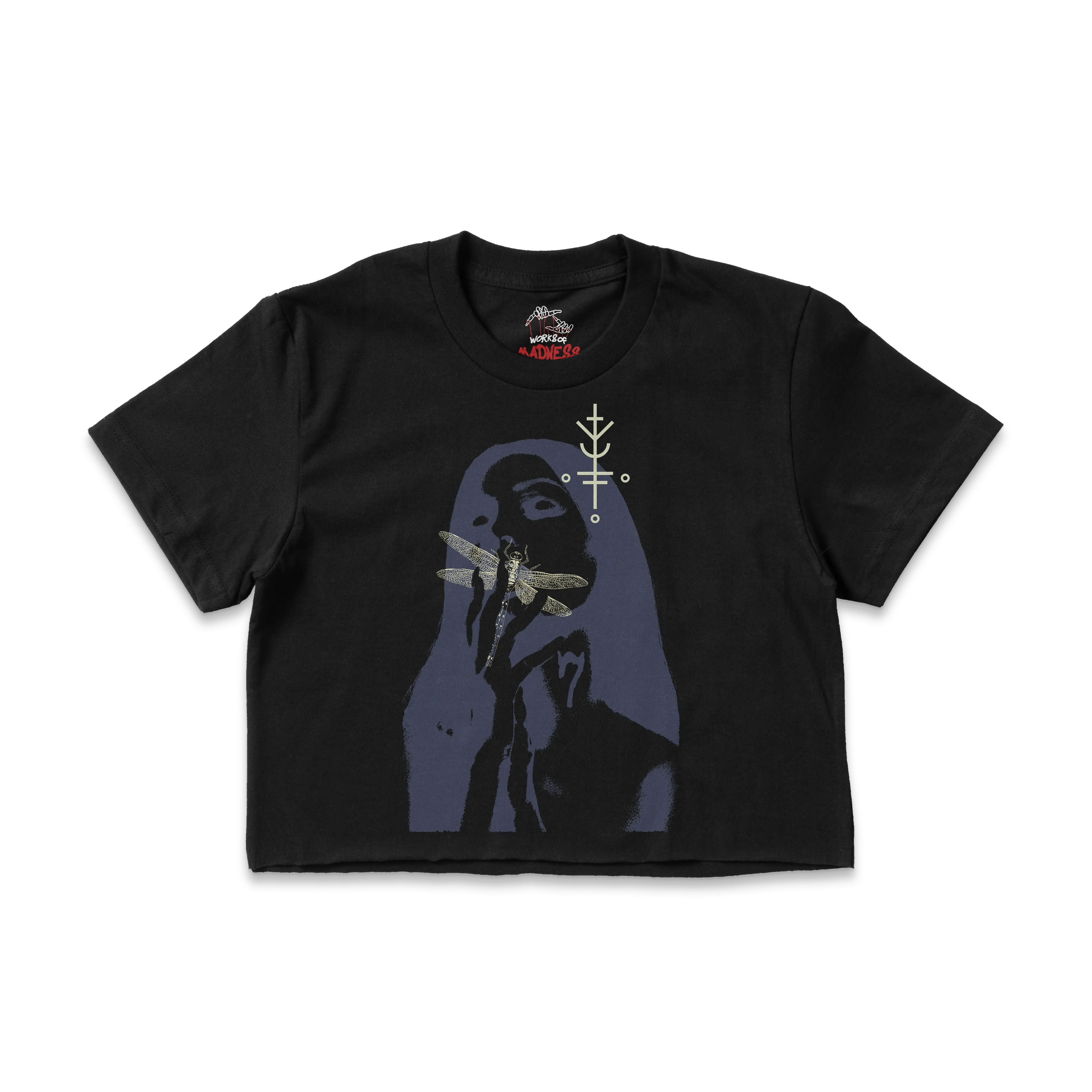 Mythical Goddess Ladies Crop Tee WorksOfMadness