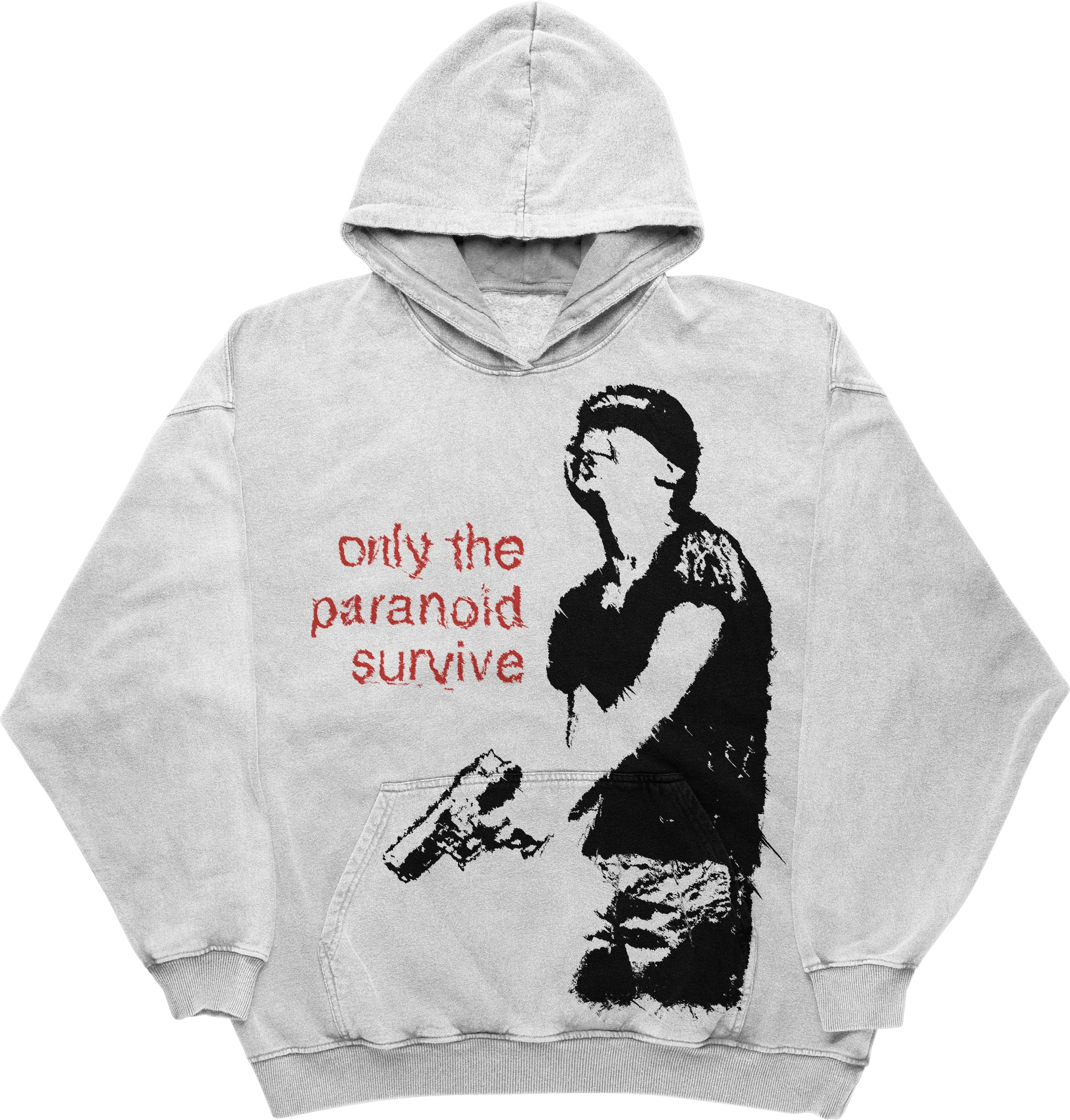 Only The Paranoid Survive Hoodie WorksOfMadness