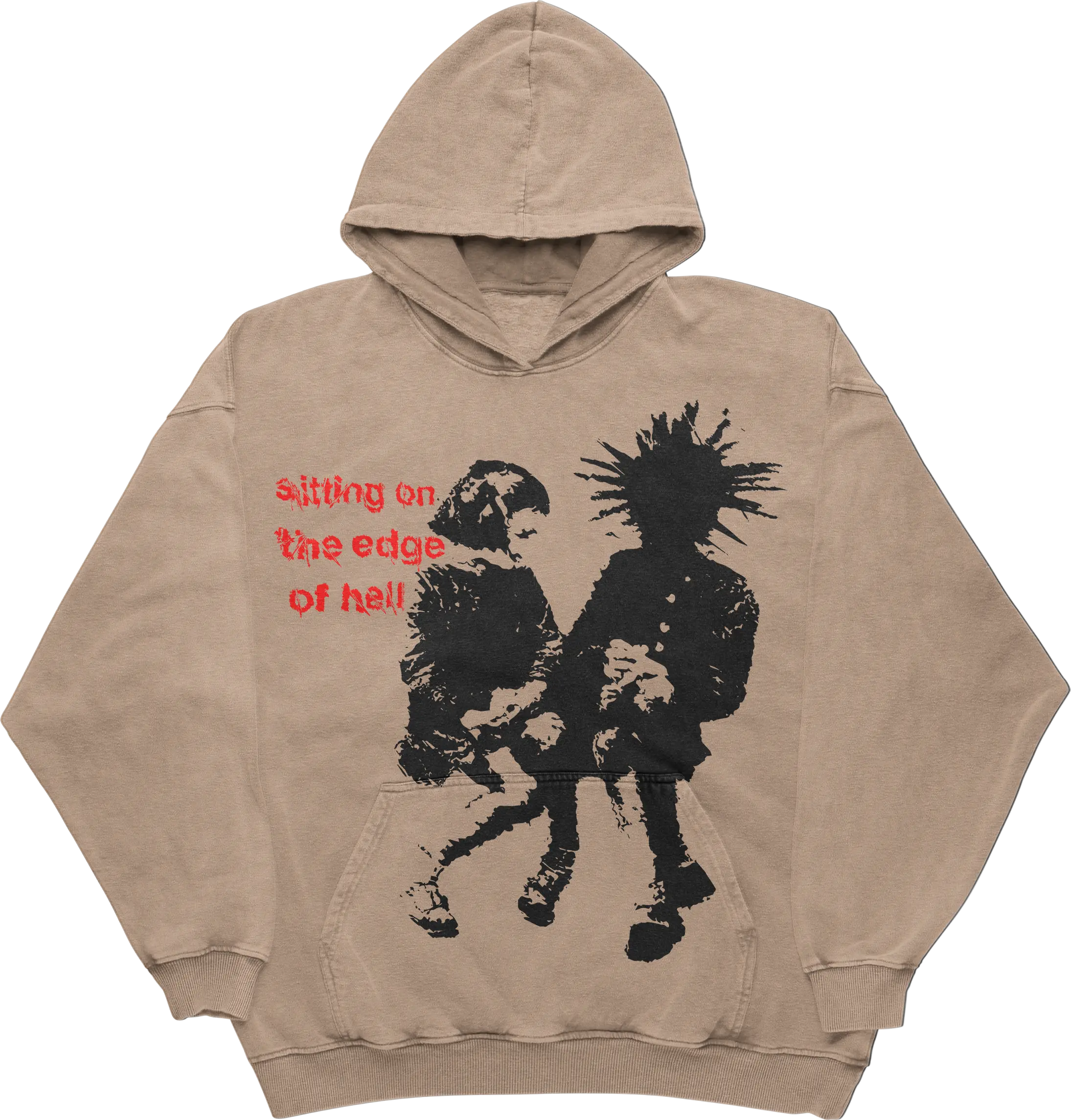 Sitting on the edge hoodie WorksOfMadness